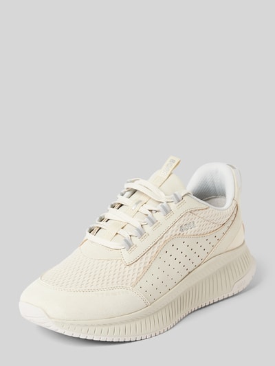 Peek & Cloppenburg BOSSLedersneaker mit Label-Details in weiss