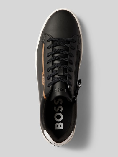 Peek & Cloppenburg BOSSLedersneaker Mit Label-Details Modell 'Rhys_Tenn' In Black