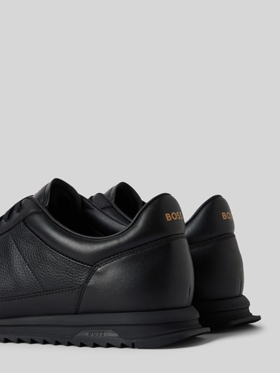 Peek & Cloppenburg BOSSLedersneaker Mit Label-Print Modell 'Zayn' In Black
