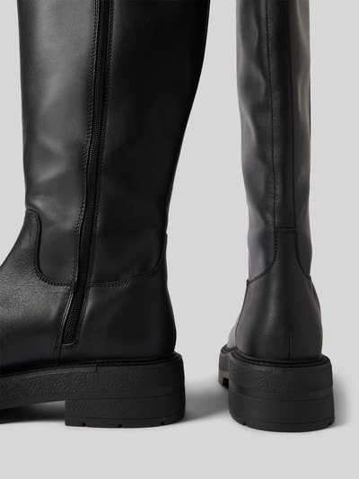 Peek & Cloppenburg BOSSLederstiefel Mit Label-Detail Modell 'Rebby' In Black