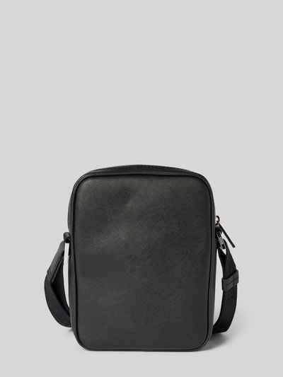 Peek & Cloppenburg BOSSLederumhängetasche Mit Label-Schriftzug Modell 'Zair' In Black
