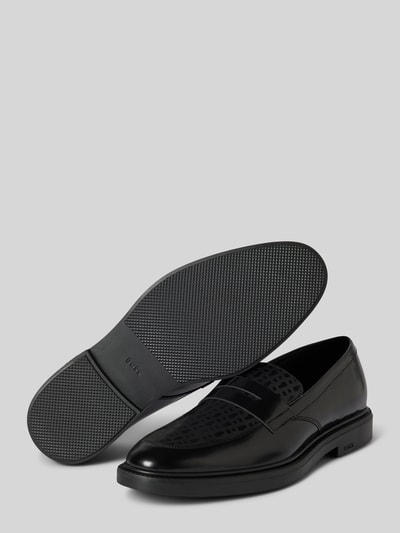 Peek & Cloppenburg BOSSLoafer Aus Leder Mit Label-Detail Modell 'Larry' In Black