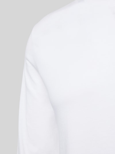 Peek & Cloppenburg BOSSLongsleeve Mit Label-Stitching Im 3er-Pack In Dunkelblau