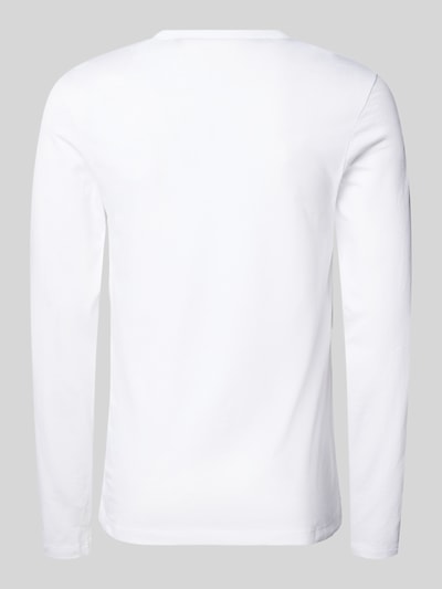 Peek & Cloppenburg BOSSLongsleeve Mit Label-Stitching Im 3er-Pack In Dunkelblau