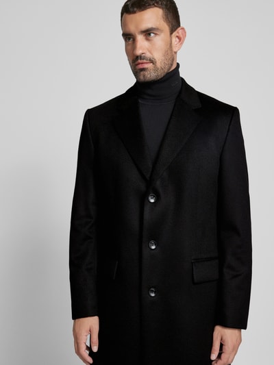 Peek & Cloppenburg BOSSMantel Aus Reinem Kaschmir Mit Reverskragen In Black