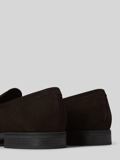 Peek & Cloppenburg BOSSPenny-Loafer Aus Echtem Leder Modell 'Theon' In Dunkelbraun