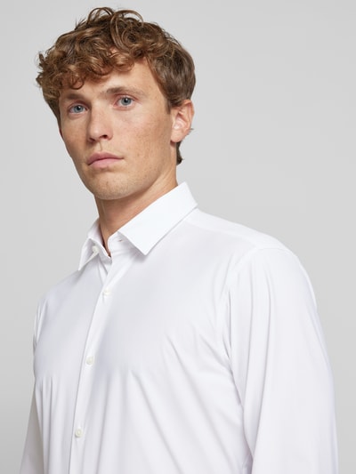 Peek & Cloppenburg BOSSRegular Fit Business-Hemd Mit Kentkragen In Weiss