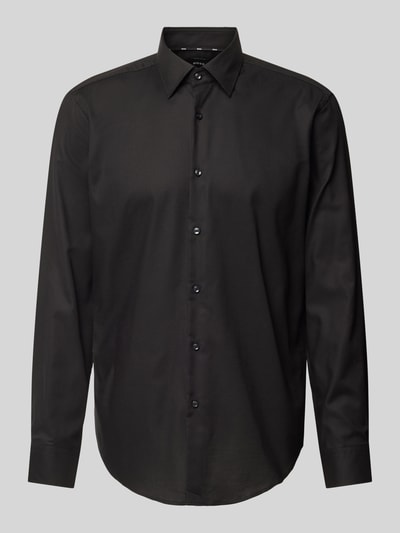 Peek & Cloppenburg BOSSRegular Fit Business-Hemd Mit Knopfleiste In Black