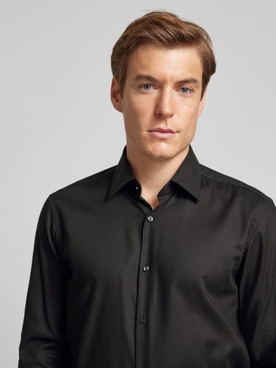 Peek & Cloppenburg BOSSRegular Fit Business-Hemd Mit Knopfleiste In Black