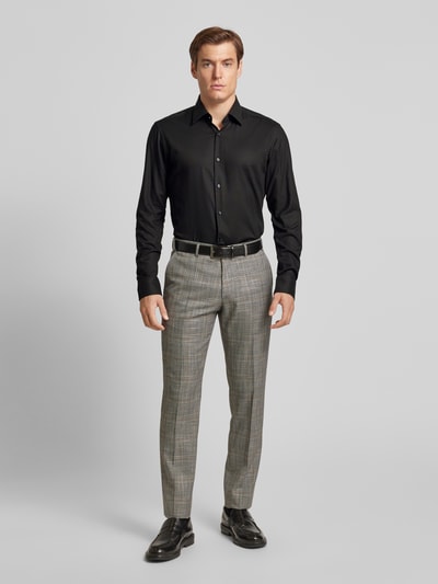 Peek & Cloppenburg BOSSRegular Fit Business-Hemd mit Knopfleiste in black