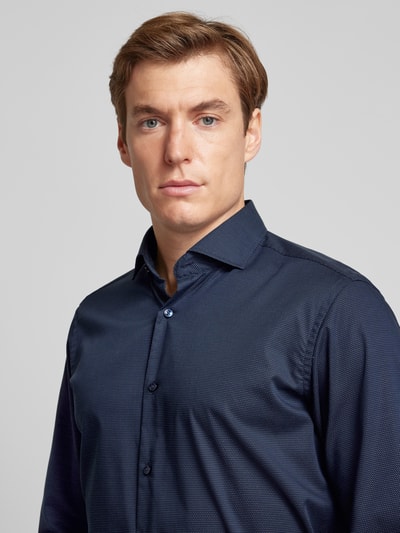 Peek & Cloppenburg BOSSRegular Fit Business-Hemd Mit Knopfleiste In Marine