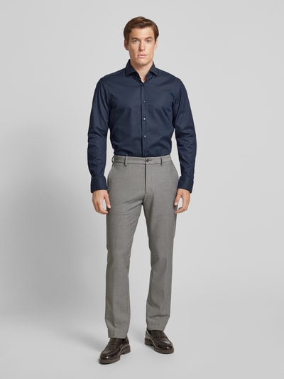 Peek & Cloppenburg BOSSRegular Fit Business-Hemd mit Knopfleiste in marine