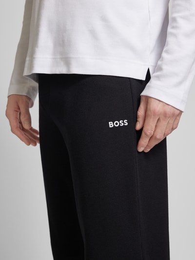Peek & Cloppenburg BOSSRegular Fit Sweatpants Mit Strukturmuster In Black
