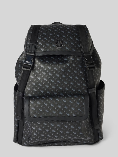Peek & Cloppenburg BOSSRucksack Mit Label-Applikation Modell 'ICON' In Anthrazit