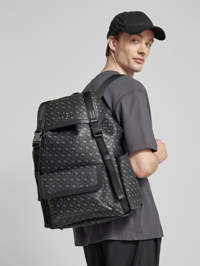 Peek & Cloppenburg BOSSRucksack mit Label-Applikation Modell 'ICON' in anthrazit