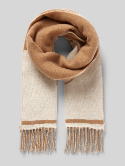 Peek & Cloppenburg BOSSSchal aus Baumwoll-Mix Modell 'Vianna' in beige