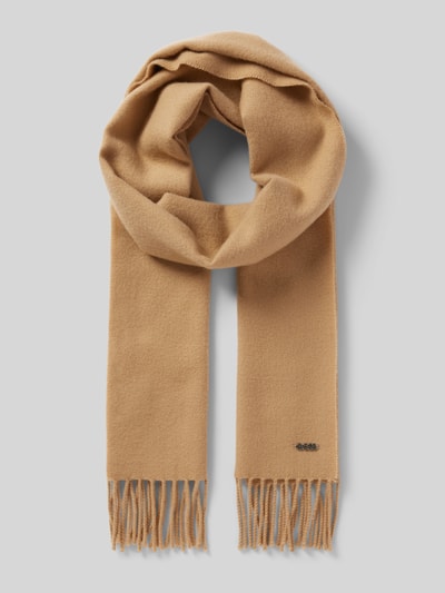 Peek & Cloppenburg BOSSSchal aus reiner Baumwolle Modell 'Zesy' in camel