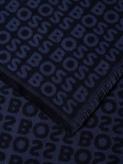 Peek & Cloppenburg BOSSSchal Aus Viskose Mit Label-Detail Modell 'Tadic' In Marine