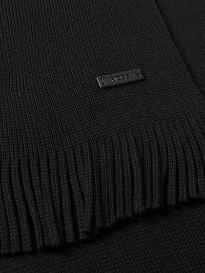 Peek & Cloppenburg BOSSSchal Mit Label-Badge Modell 'Albas' In Black