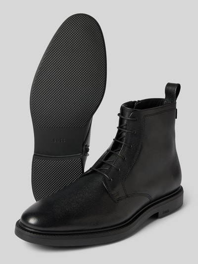 Peek & Cloppenburg BOSSSchnürboots Aus Echtem Leder Modell 'Larry' In Black