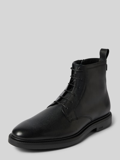 Peek & Cloppenburg BOSSSchnürboots aus echtem Leder Modell 'Larry' in black