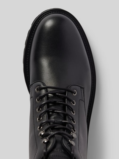 Peek & Cloppenburg BOSSSchnürboots Aus Leder Mit Zugschlaufe Modell 'Juylo' In Black