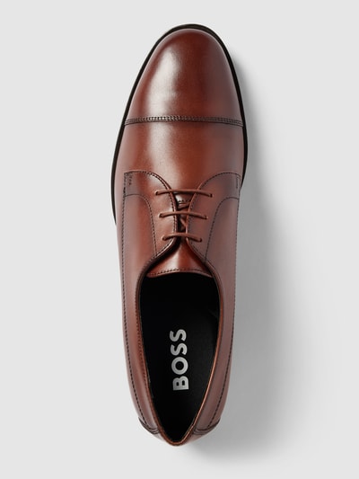 Peek & Cloppenburg BOSSSchnürschuhe Aus Leder Mit Label-Prägung Modell 'Colby' In Mittelbraun