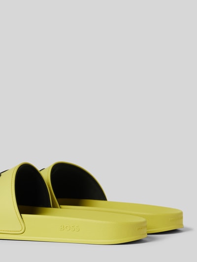 Peek & Cloppenburg BOSSSlides Mit Label-Print Modell 'Kirk' In Gruen