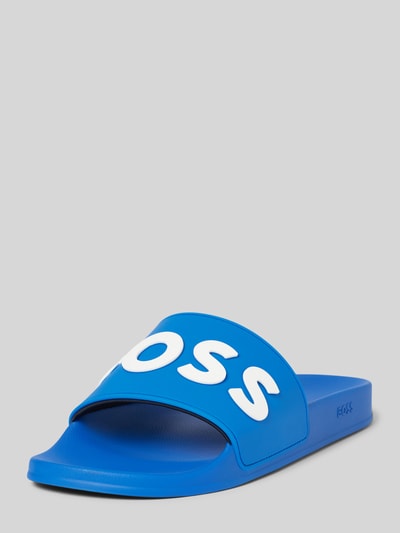 Peek & Cloppenburg BOSSSlides mit Label-Print Modell 'Kirk' in royal