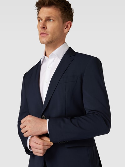 Peek & Cloppenburg BOSSSlim Fit 2-Knopf-Sakko Mit Kissing Buttons Modell 'Huge' In Marine