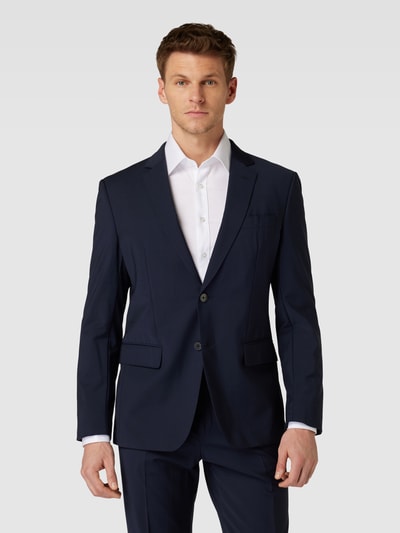Peek & Cloppenburg BOSSSlim Fit 2-Knopf-Sakko Mit Kissing Buttons Modell 'Huge' In Marine