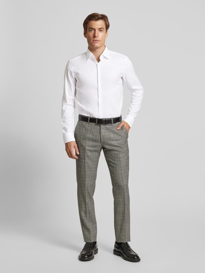 Peek & Cloppenburg BOSSSlim Fit Business-Hemd mit Kentkragen in weiss