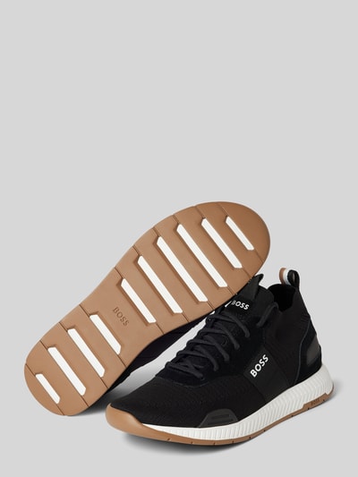 Peek & Cloppenburg BOSSSneaker Aus Leder-Mix Modell 'Titanium' In Black