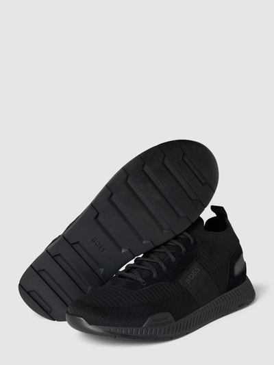 Peek & Cloppenburg BOSSSneaker Aus Leder-Mix Modell 'Titanium' In Black