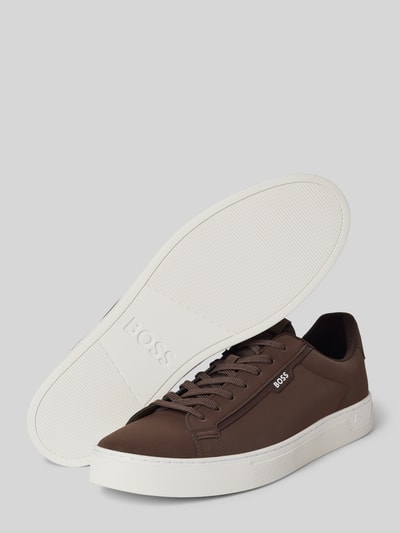 Peek & Cloppenburg BOSSSneaker Mit Label-Print In Mittelbraun