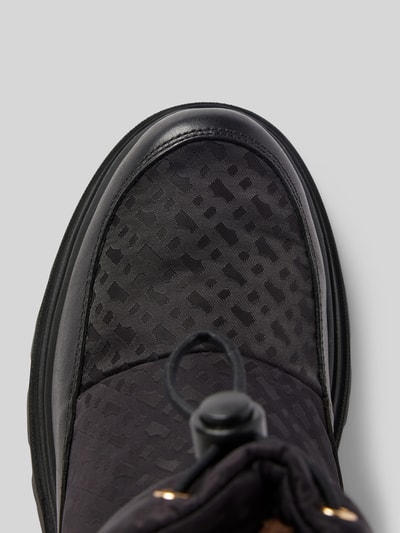 Peek & Cloppenburg BOSSSnow Boots Aus Leder Mit Tunnelzug Modell 'Foster' In Black