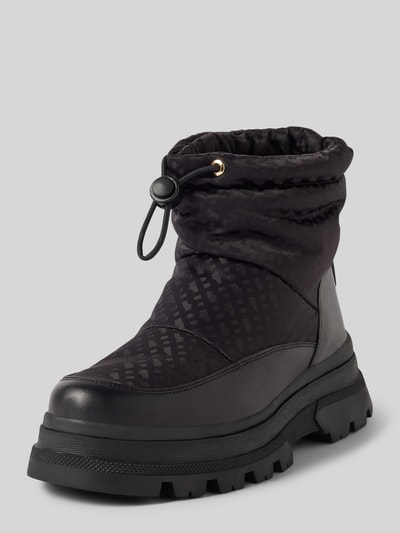 Peek & Cloppenburg BOSSSnow Boots Aus Leder Mit Tunnelzug Modell 'Foster' In Black