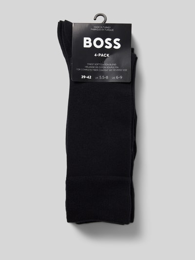 Peek & Cloppenburg BOSSSocken Mit Label-Print Im 4er-Pack In Black