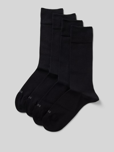 Peek & Cloppenburg BOSSSocken mit Label-Print im 4er-Pack in black