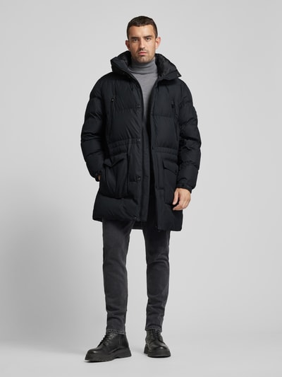 Peek & Cloppenburg BOSSSteppjacke in Überlänge Modell 'Condolo' in black