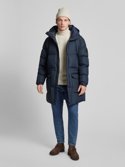 Peek & Cloppenburg BOSSSteppjacke in Überlänge Modell 'Condolo' in marine