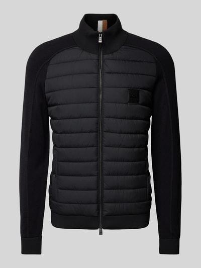 Peek & Cloppenburg BOSSStrickjacke Mit Stehkragen Modell 'Esfero' In Black