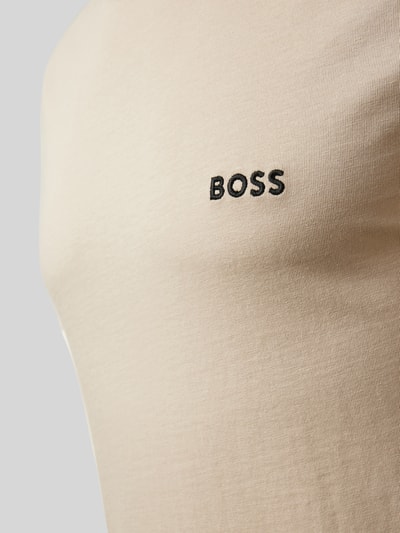 Peek & Cloppenburg BOSST-Shirt Mit Rundhalsausschnitt Modell 'Classic' Im 3er-Pack In Sand