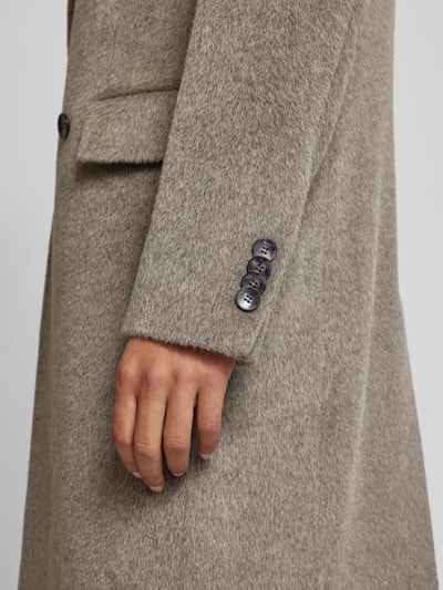 Peek & Cloppenburg BOSSWollmantel Mit Reverskragen Modell 'Hyde' In Taupe