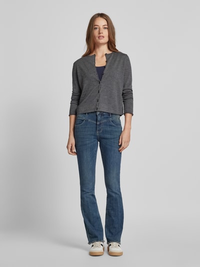 Peek & Cloppenburg Buena VistaBootcut Jeans mit Eingrifftaschen Modell 'Florida B' in dunkelblau