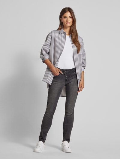 Peek & Cloppenburg Buena VistaSlim Fit Jeans mit 5-Pocket-Design Modell 'Malibu' in black