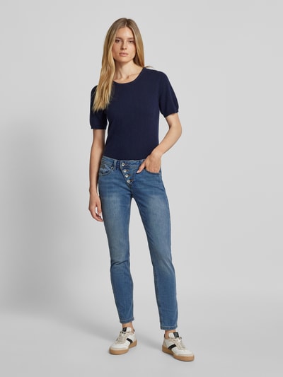 Peek & Cloppenburg Buena VistaSlim Fit Jeans mit 5-Pocket-Design Modell 'Malibu' in blau