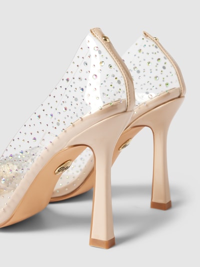 Peek & Cloppenburg BuffaloHigh Heels Mit Strasssteinbesatz Modell 'LINDA' In Weiss