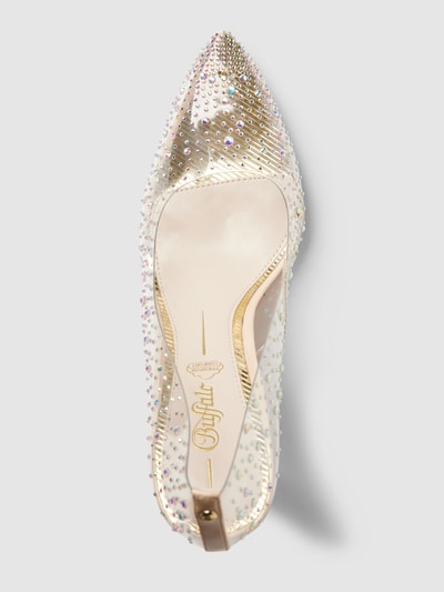 Peek & Cloppenburg BuffaloHigh Heels Mit Strasssteinbesatz Modell 'LINDA' In Weiss