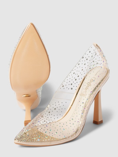 Peek & Cloppenburg BuffaloHigh Heels Mit Strasssteinbesatz Modell 'LINDA' In Weiss